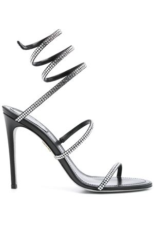 Black calf leather sandals RENE CAOVILLA | C12369105R001V065BLACK